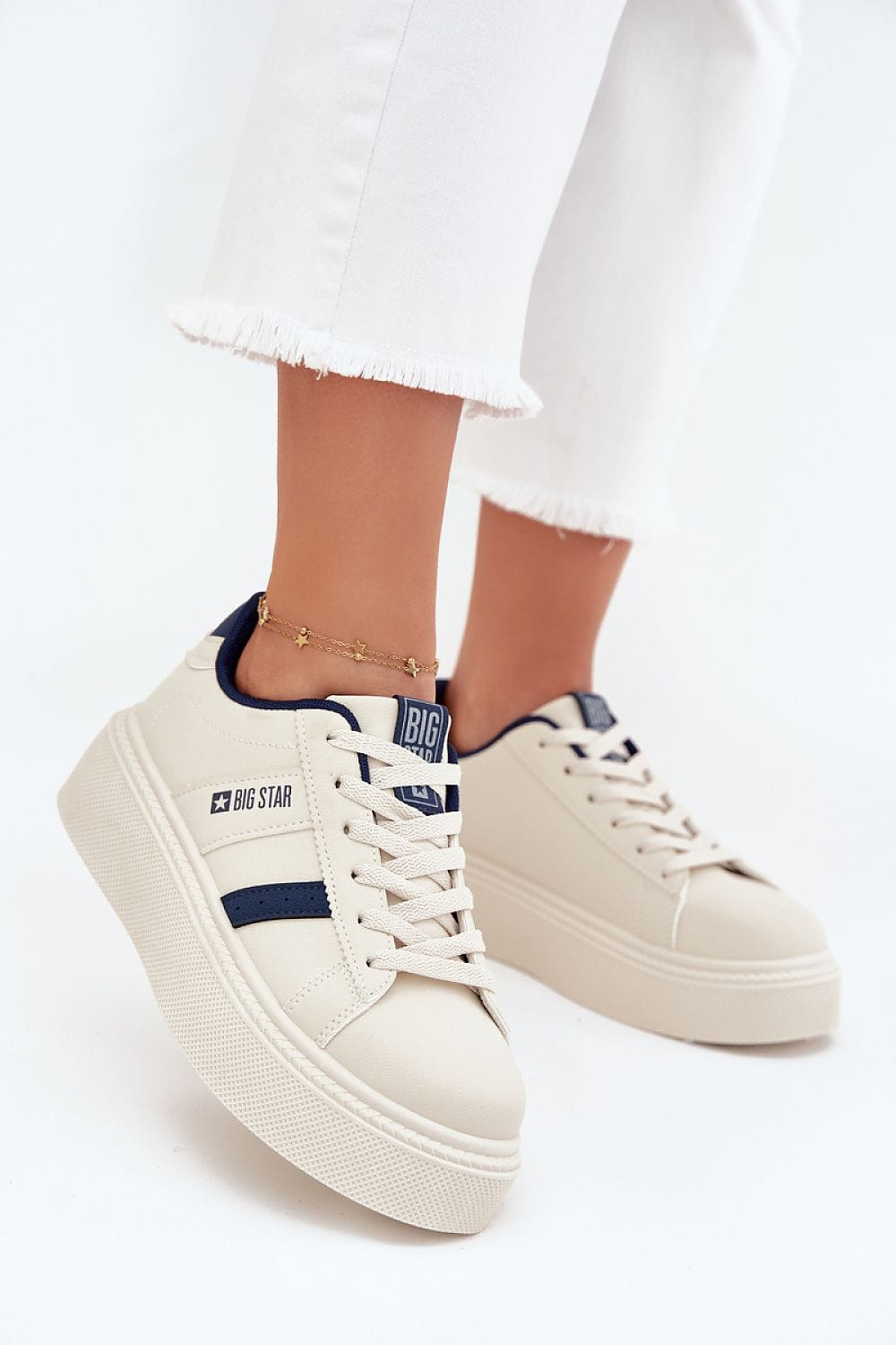 Platform Sneakers Classic Lacing Soft Insole - ShalayeFashion