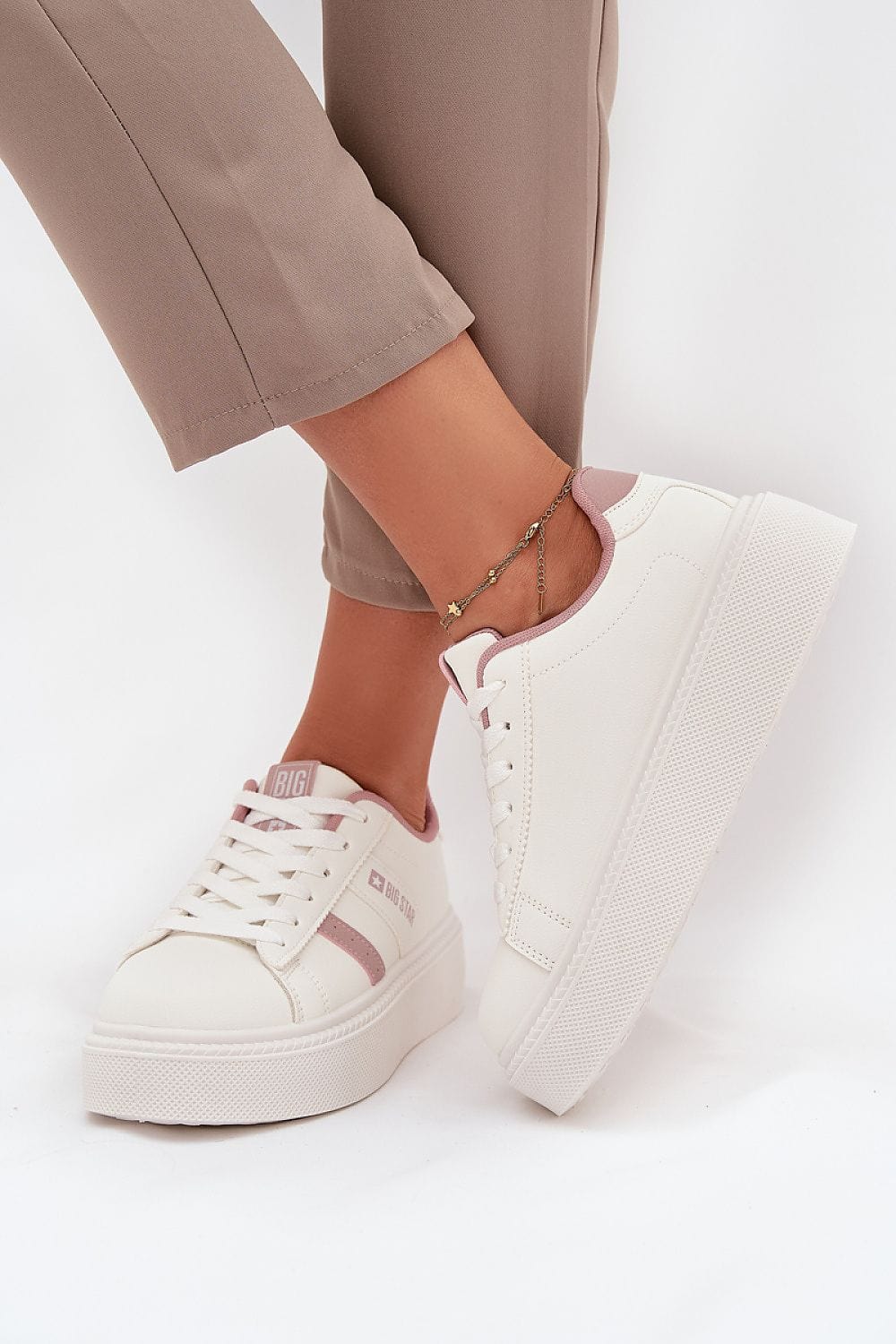 Platform Sneakers Classic Lacing Soft Insole - ShalayeFashion