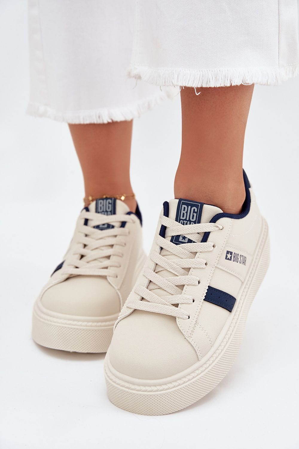 Platform Sneakers Classic Lacing Soft Insole - ShalayeFashion