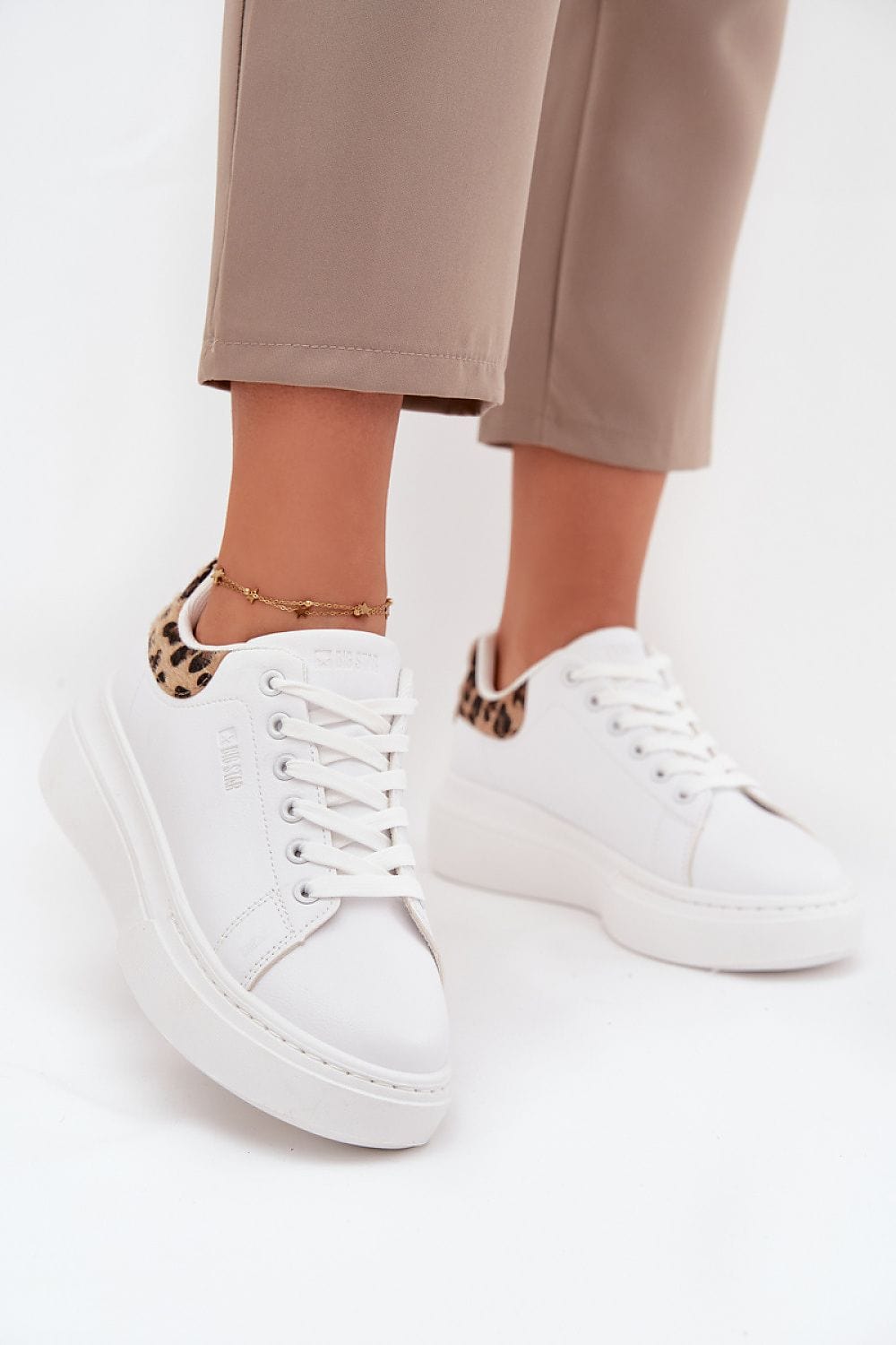 Platform Sneakers Women Eco Leather Style - ShalayeFashion