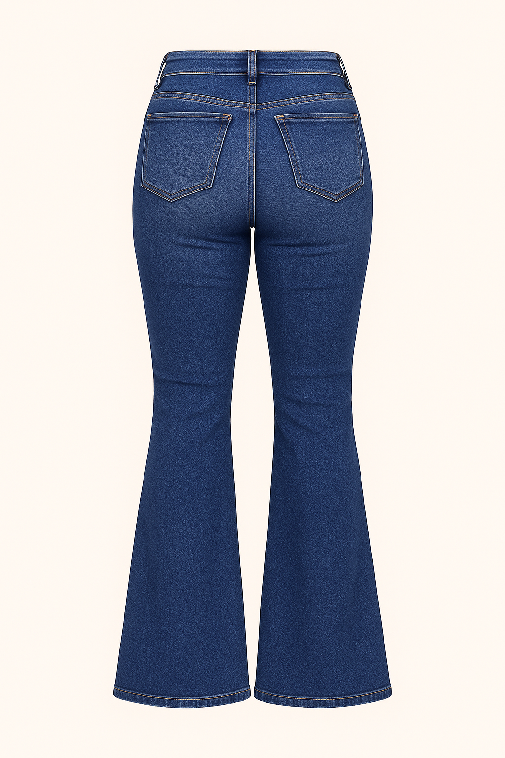 Plus Size High Waist Flare Jeans - ShalayeFashion