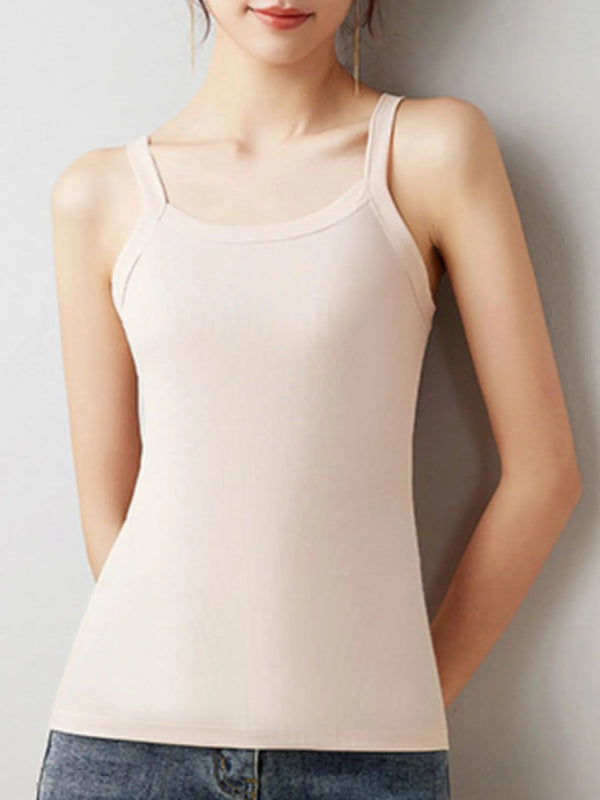 Plus Size Scoop Neck Tank Top - ShalayeFashion