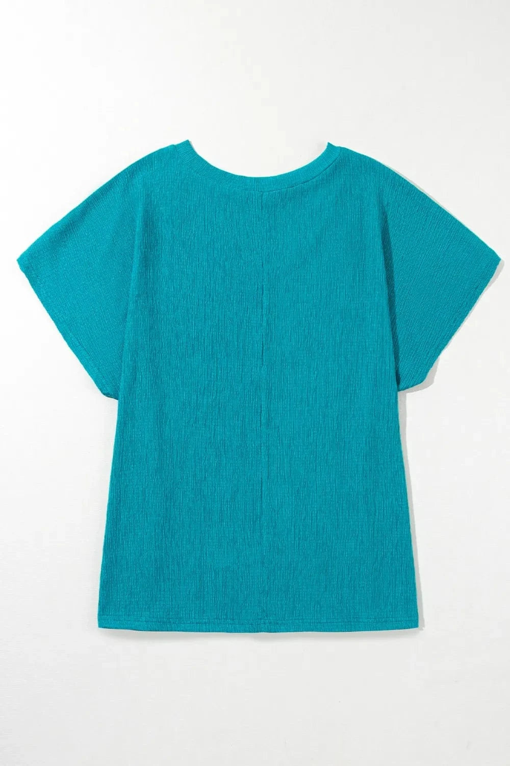 Plus Size V - Neck Short Sleeve Top - ShalayeFashion
