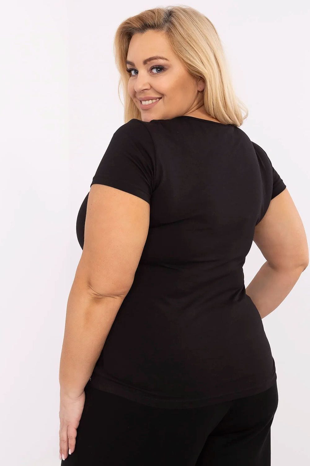 Plus Size Women’s Casual Cotton T-Shirt - ShalayeFashion