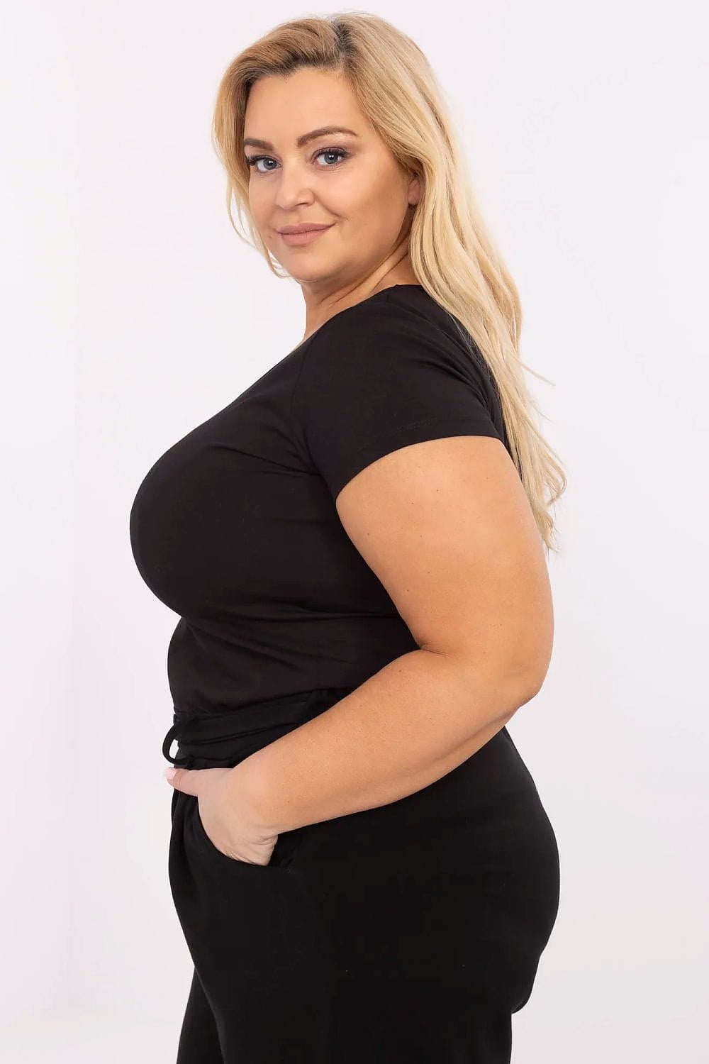 Plus Size Women’s Casual Cotton T-Shirt - ShalayeFashion