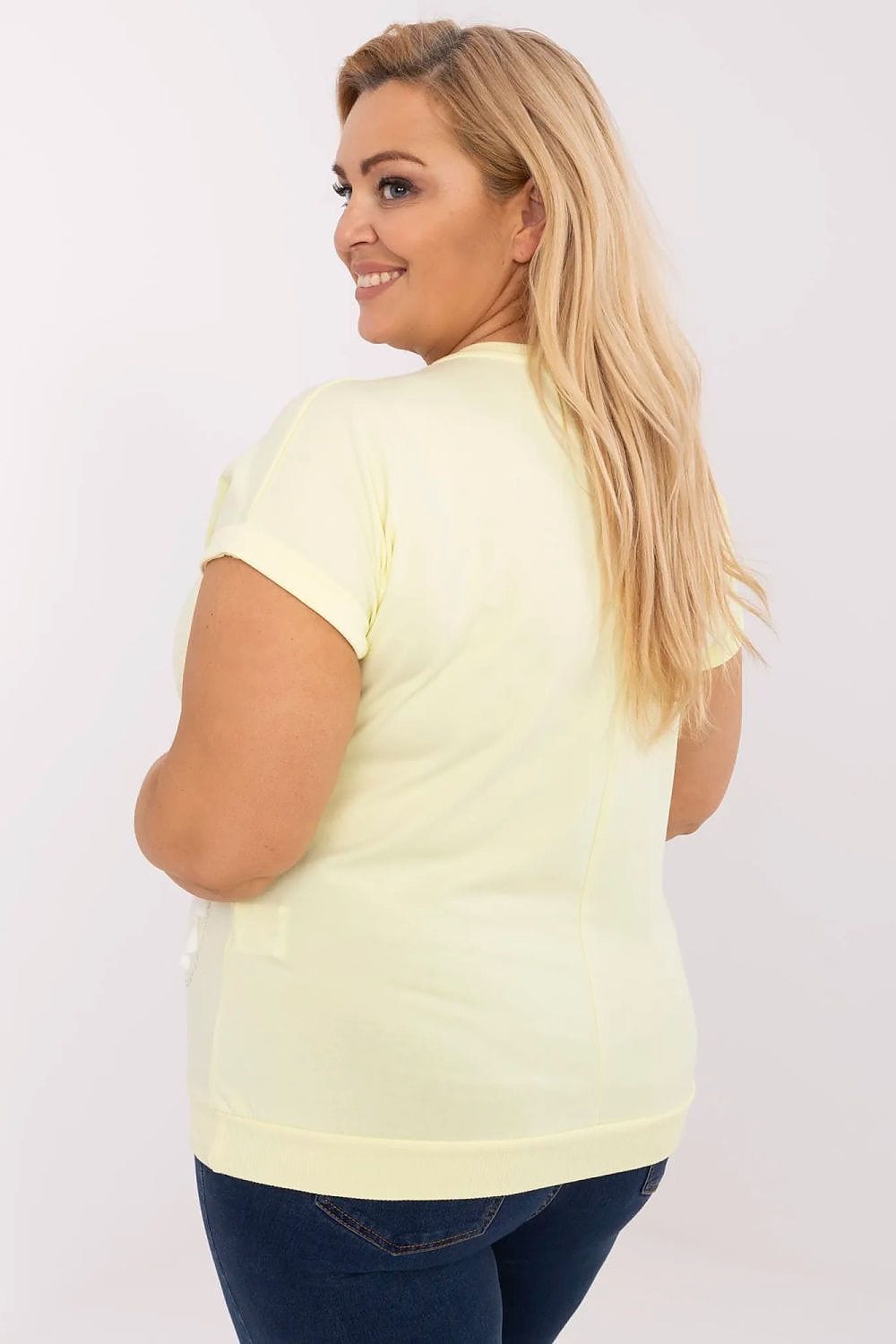 Plus Size Women’s Casual Sequin Blouse - ShalayeFashion