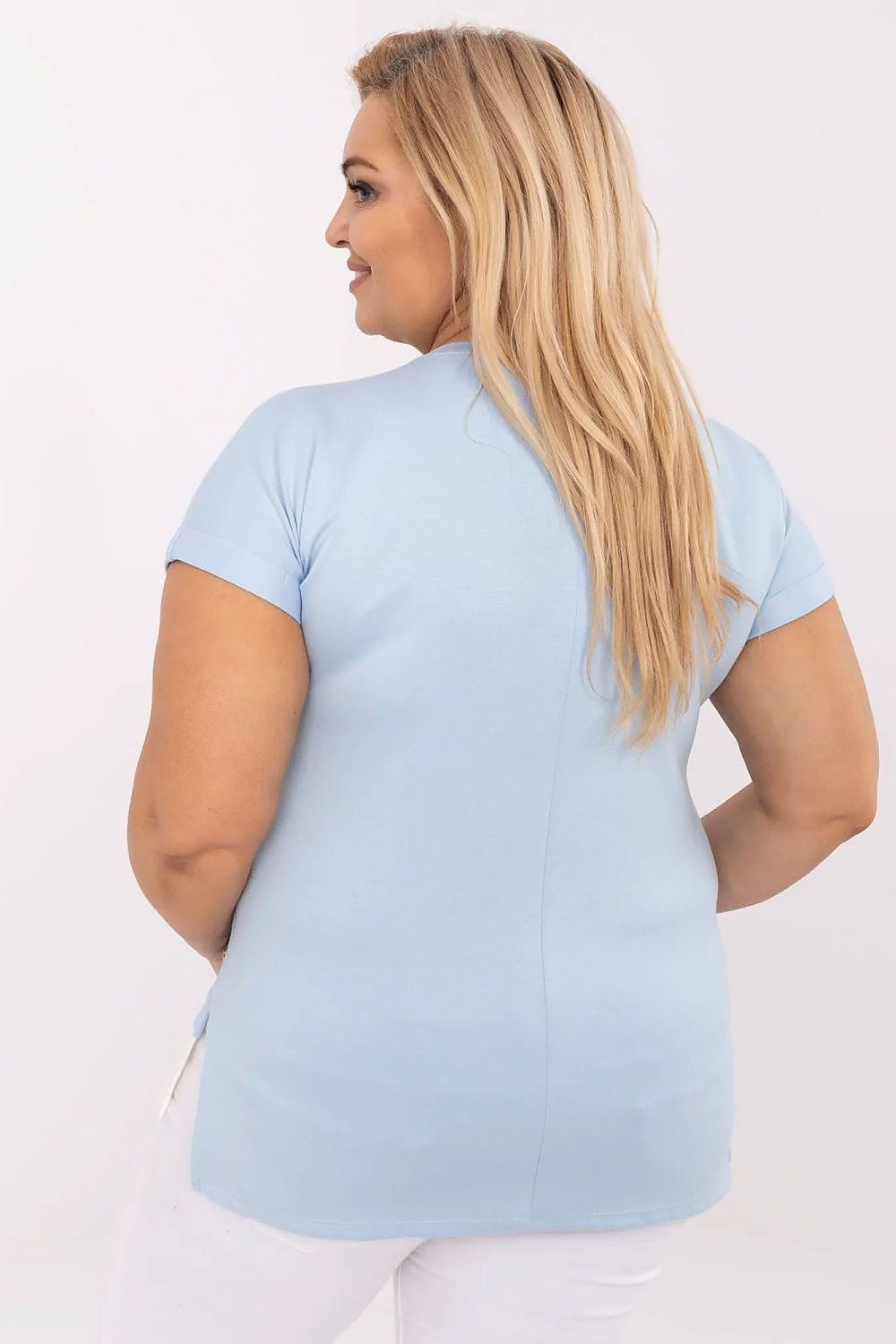 Plus Size Women’s Casual Viscose Blouse - ShalayeFashion