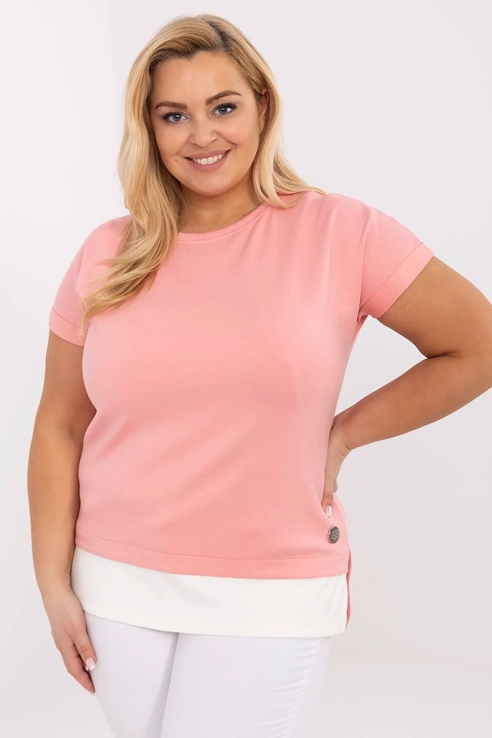 Plus Size Women’s Casual Viscose Blouse - ShalayeFashion