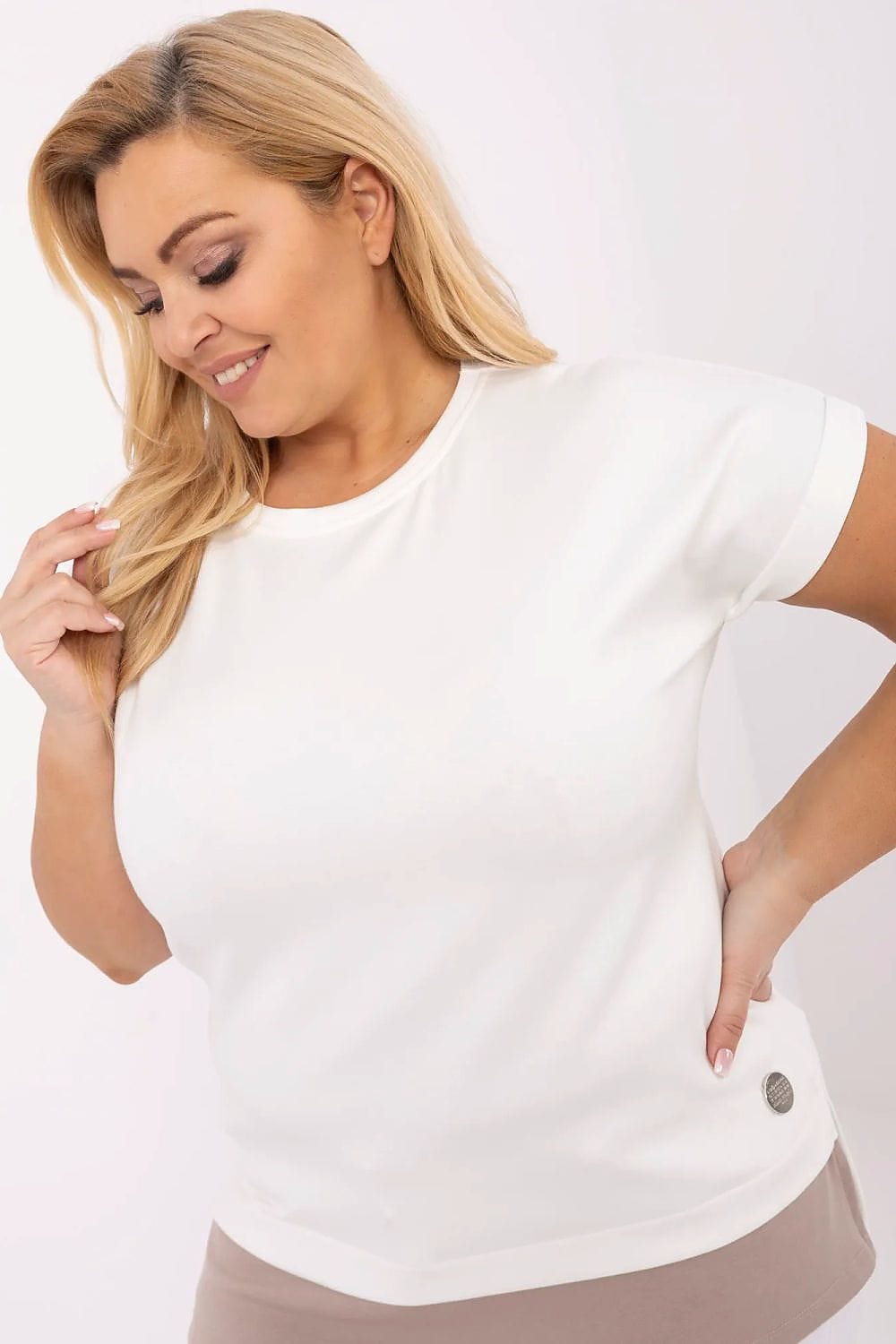 Plus Size Women’s Casual Viscose Blouse - ShalayeFashion