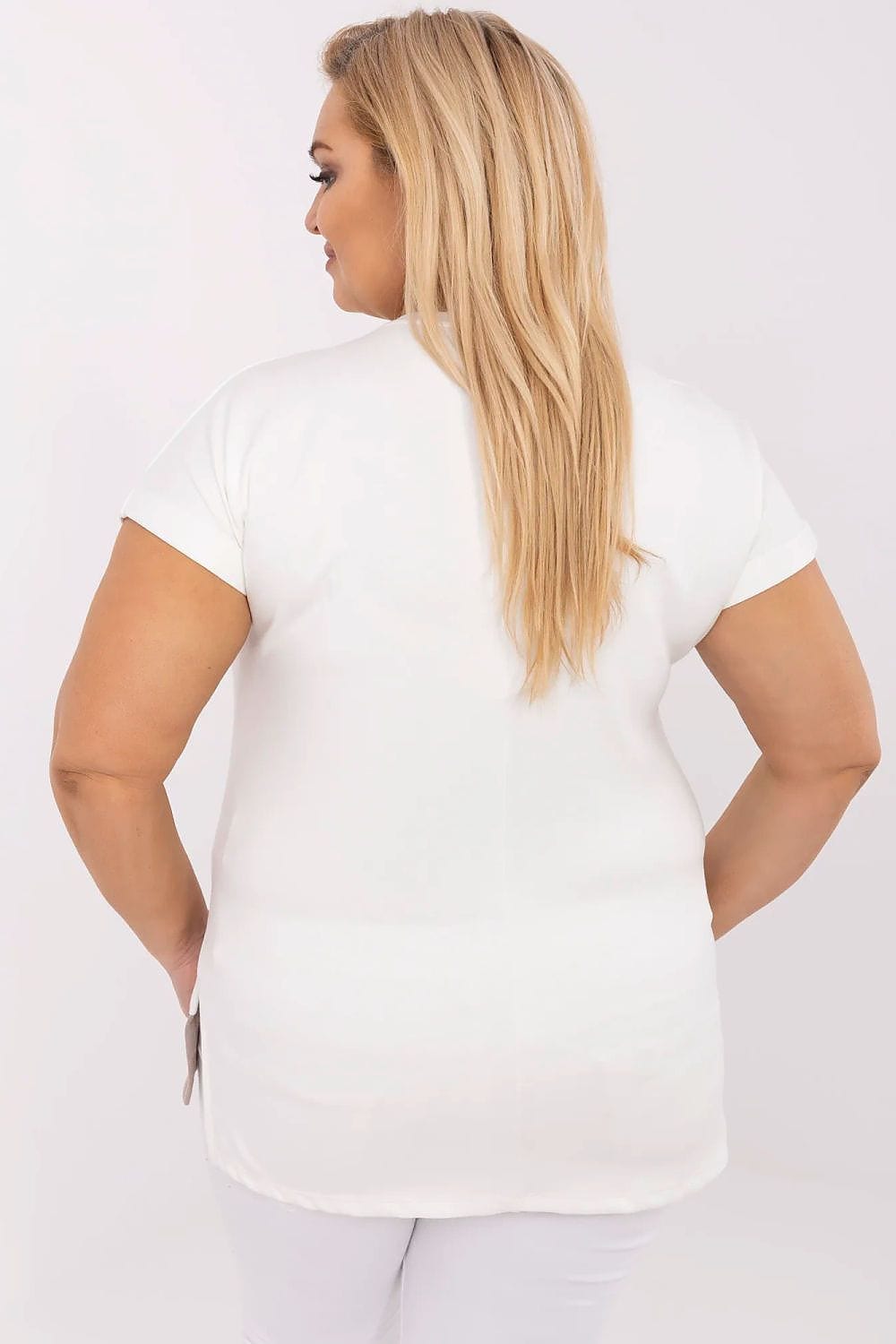 Plus Size Women’s Casual Viscose Blouse - ShalayeFashion
