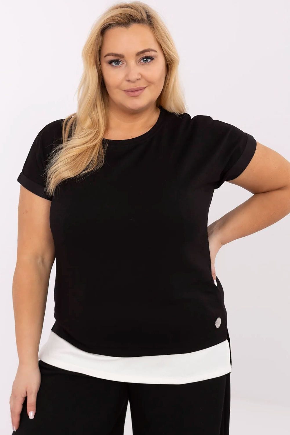 Plus Size Women’s Casual Viscose Blouse - ShalayeFashion