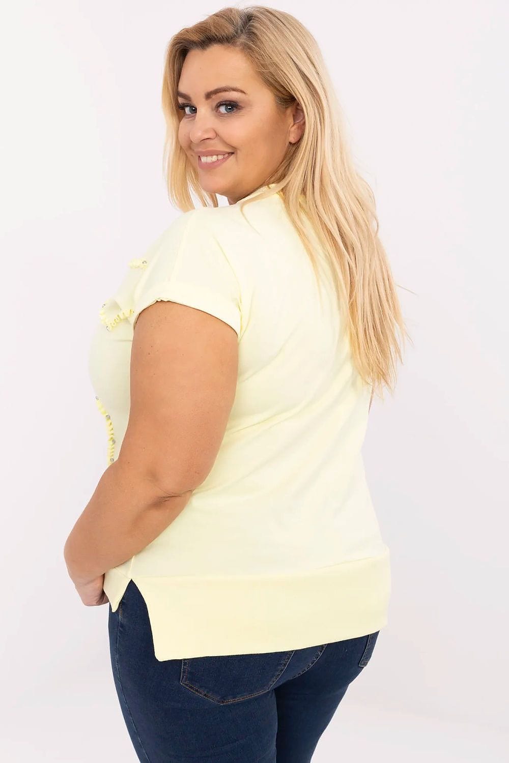 Plus Size Women’s Heart Detail Blouse - ShalayeFashion
