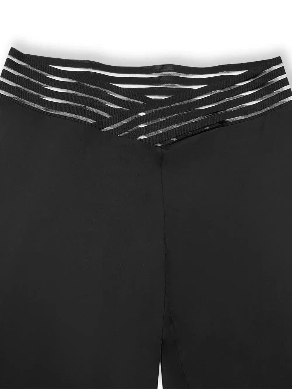 Plus Size Women’s V - Waist Bootcut Pants - ShalayeFashion