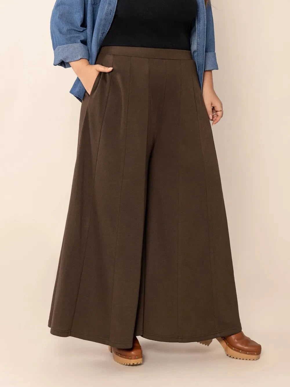 Plus Size Women’s Wide Leg Pants - ShalayeFashion