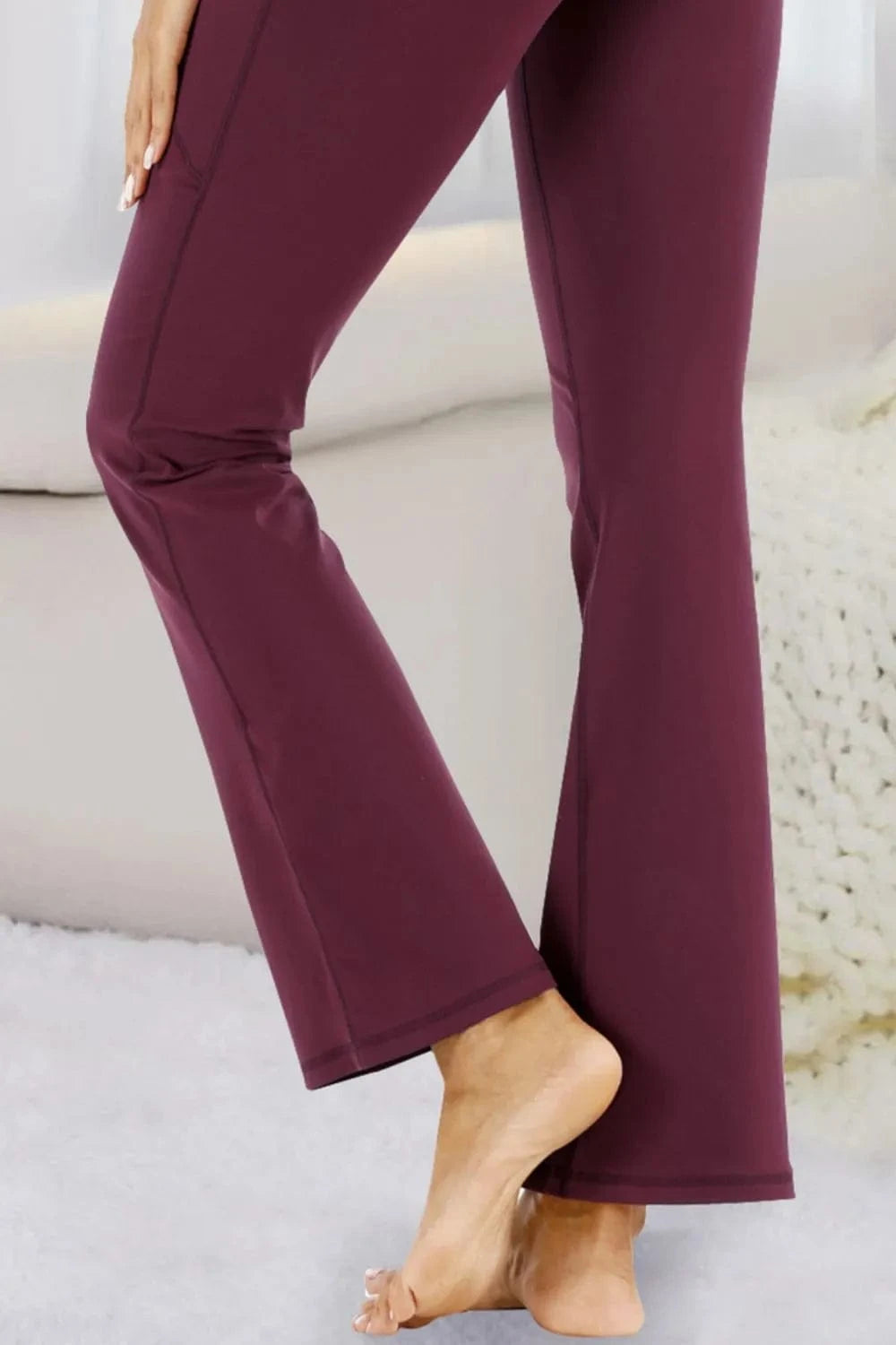 Pocketed High Waist Active Pants - ShalayeFashion