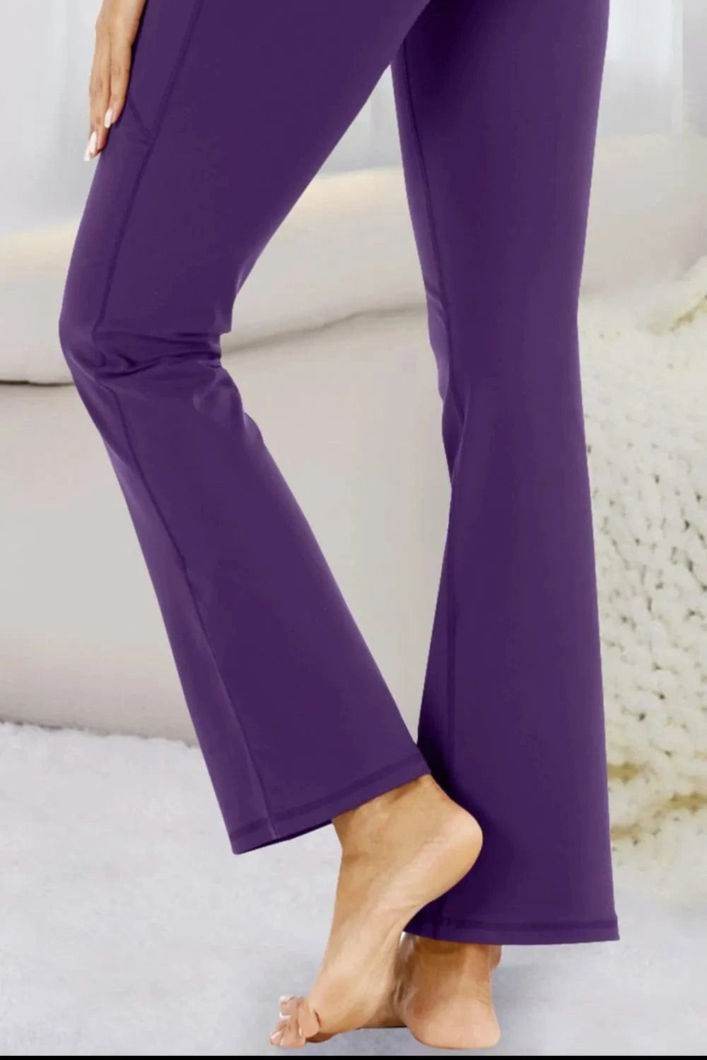Pocketed High Waist Active Pants - ShalayeFashion