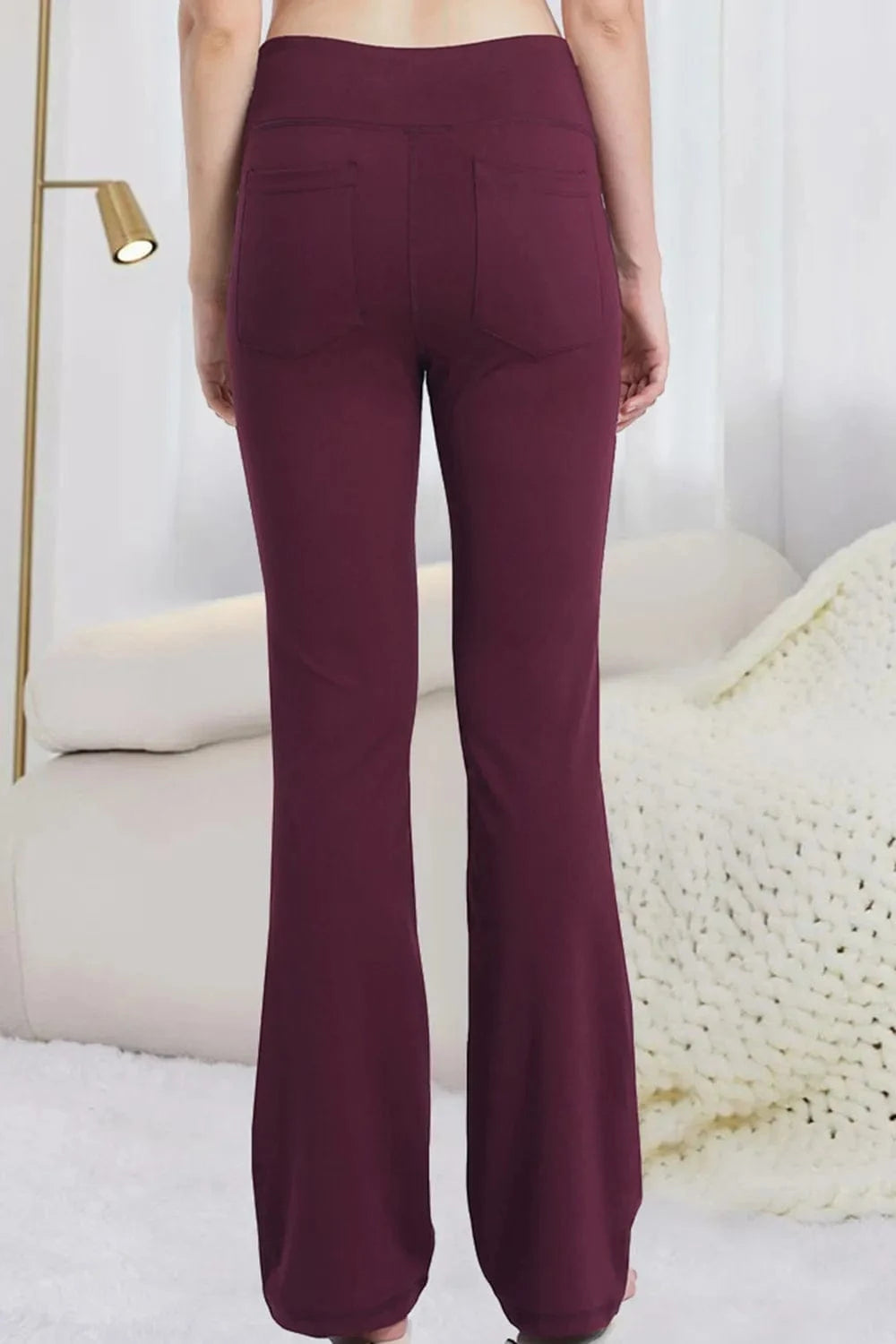 Pocketed High Waist Active Pants - ShalayeFashion
