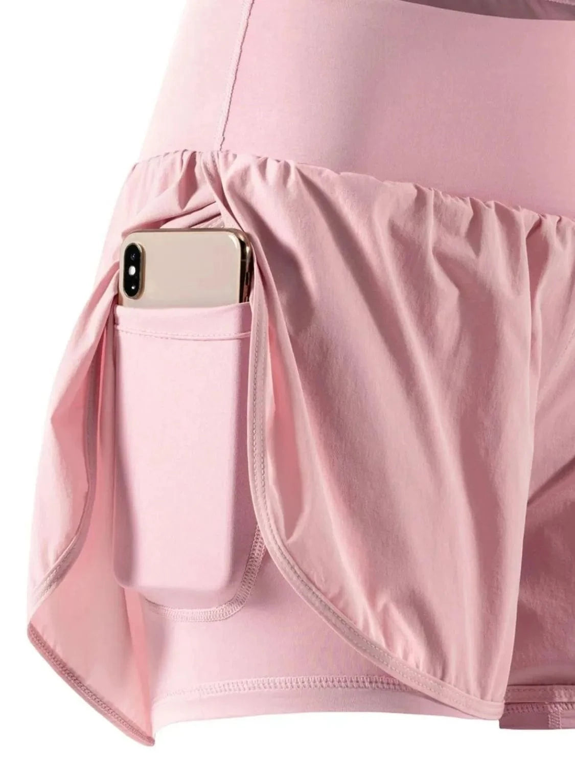Pocketed High Waist Active Shorts - ShalayeFashion