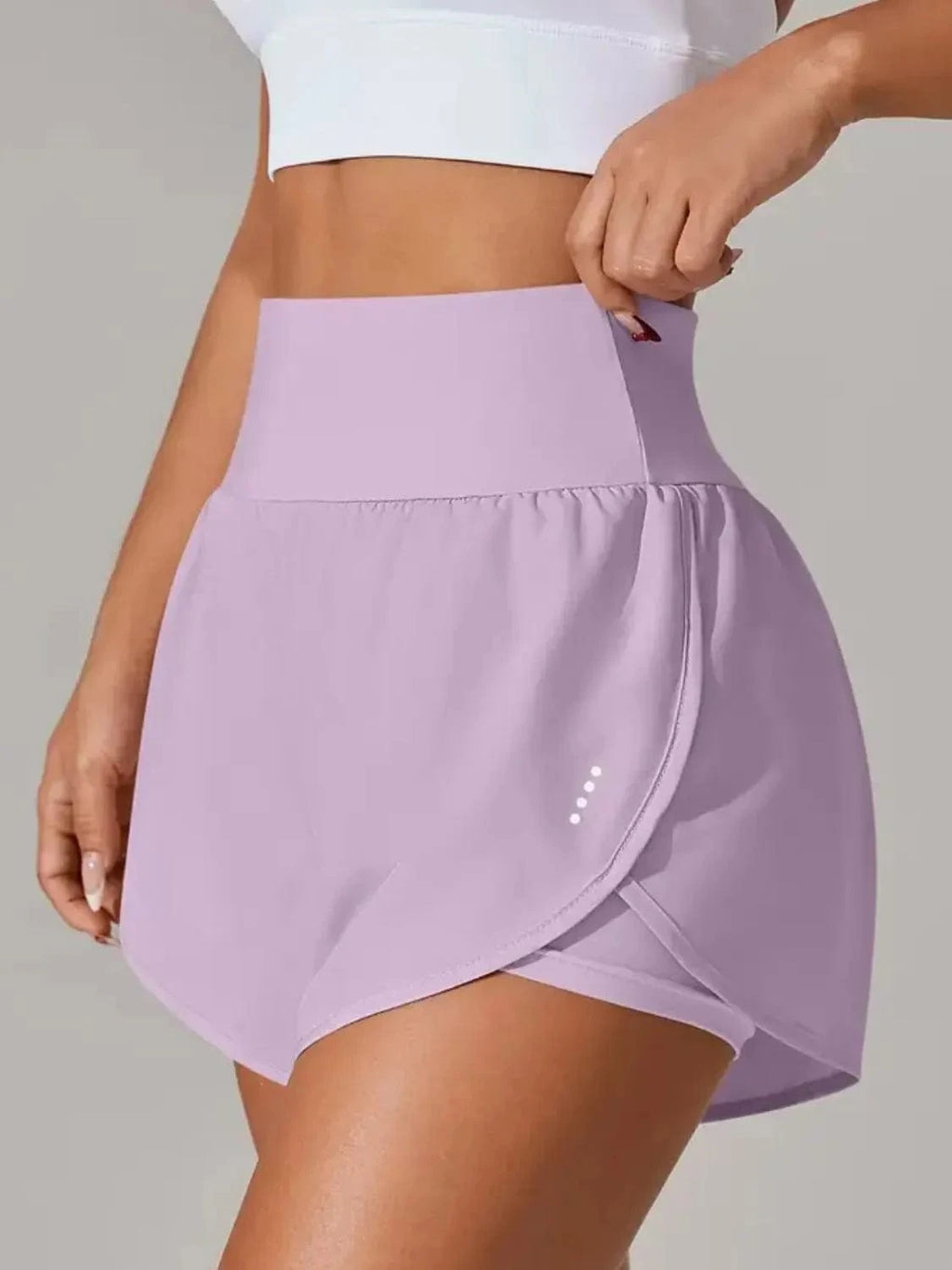 Pocketed High Waist Active Shorts - ShalayeFashion