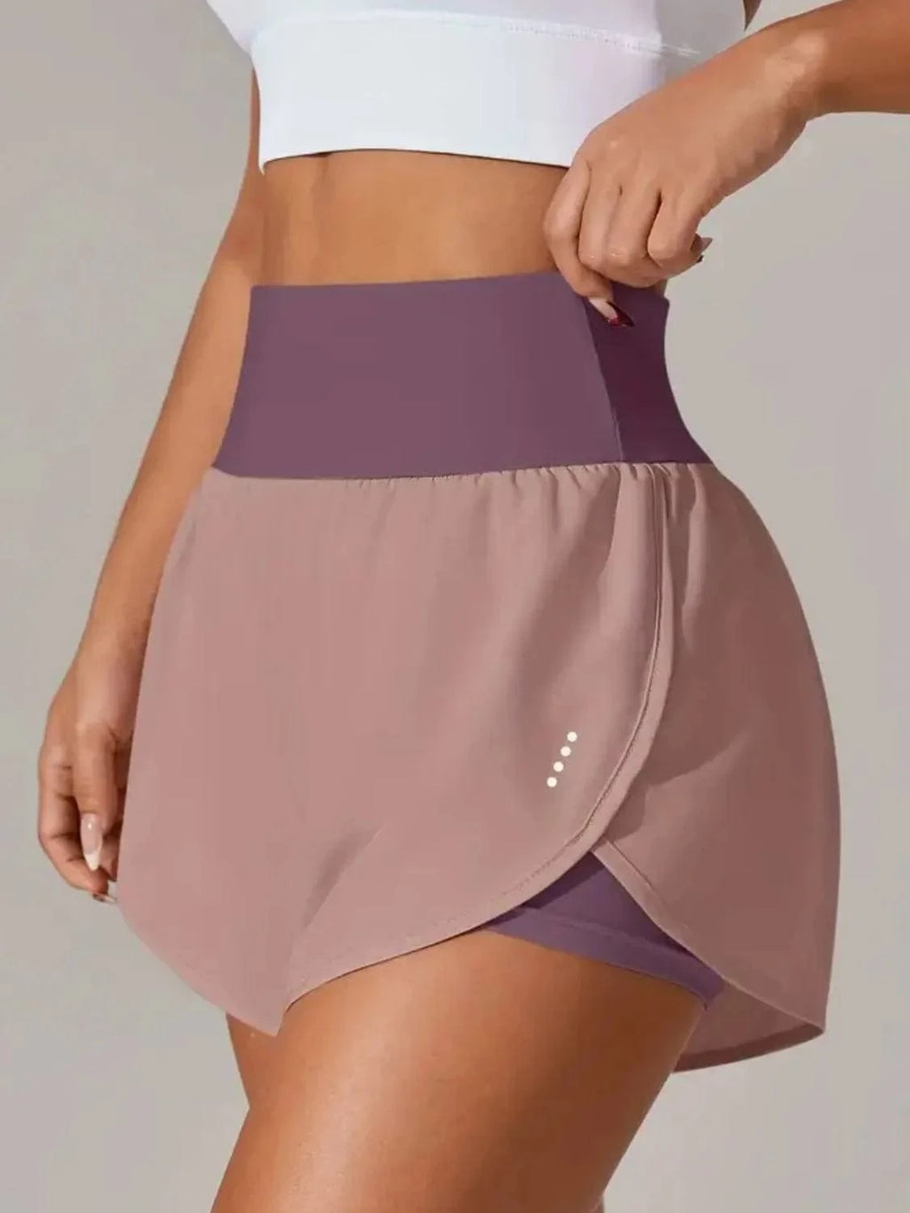 Pocketed High Waist Active Shorts - ShalayeFashion