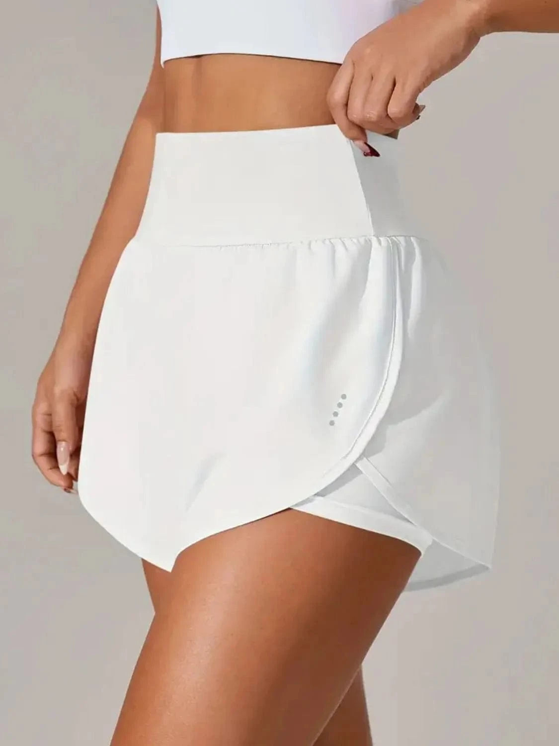 Pocketed High Waist Active Shorts - ShalayeFashion