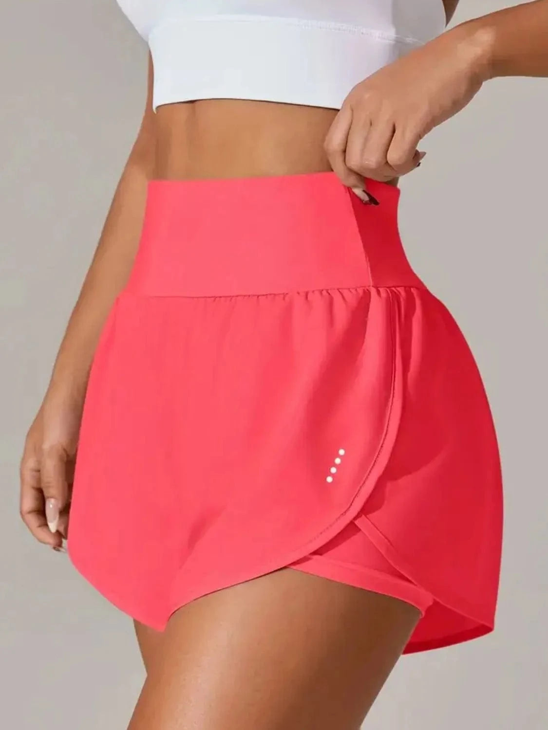 Pocketed High Waist Active Shorts - ShalayeFashion
