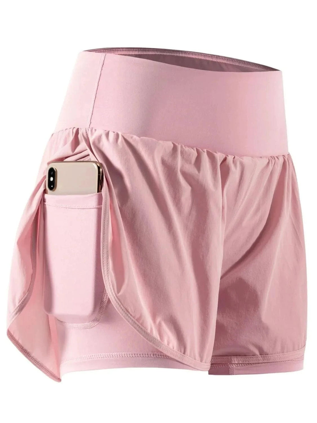 Pocketed High Waist Active Shorts - ShalayeFashion