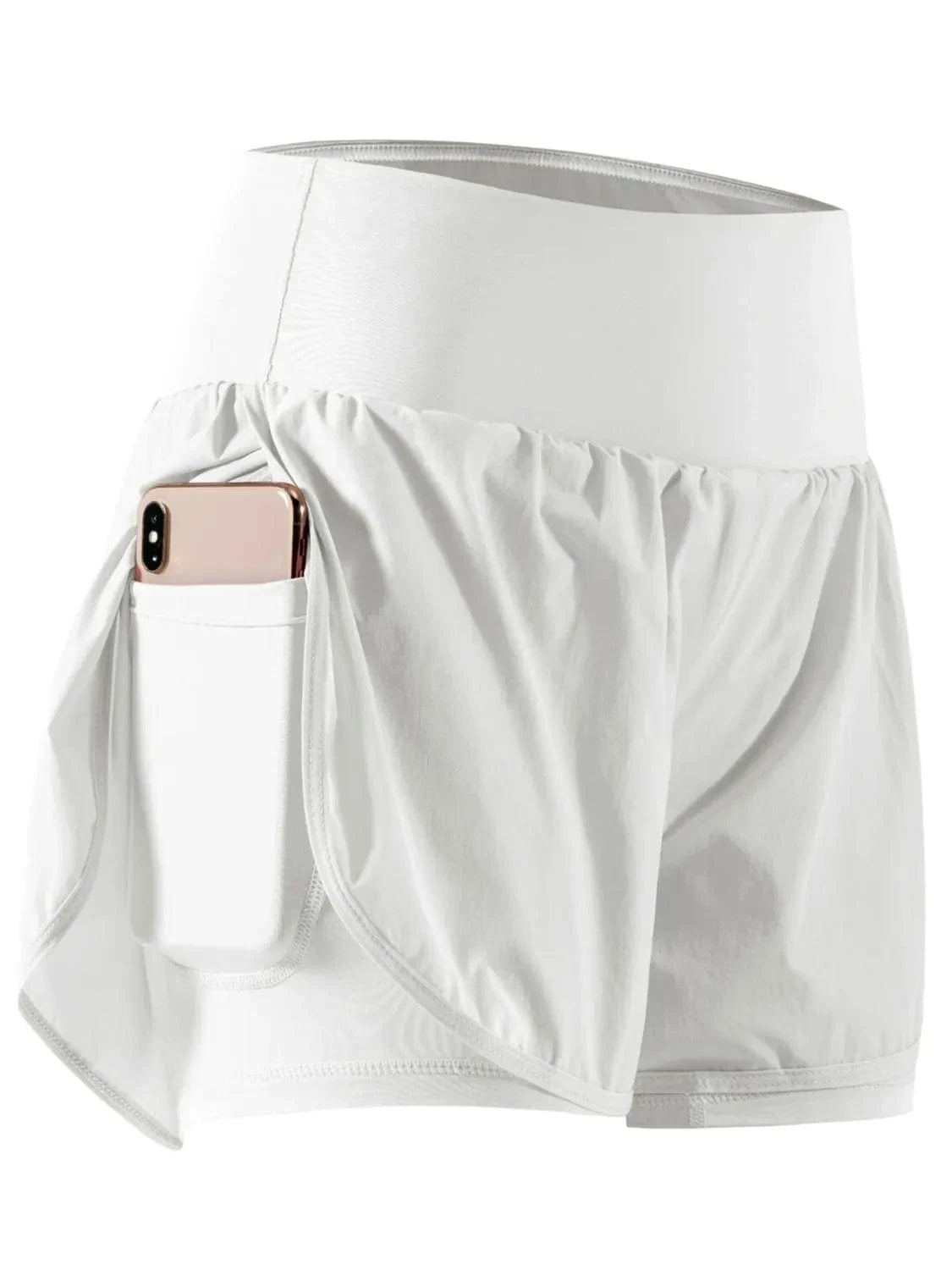 Pocketed High Waist Active Shorts - ShalayeFashion