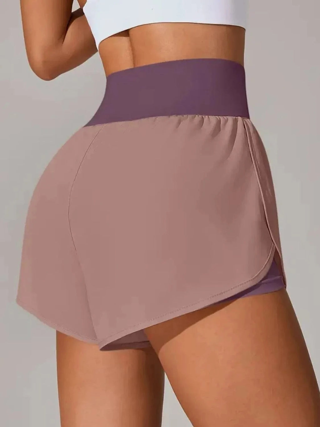 Pocketed High Waist Active Shorts - ShalayeFashion