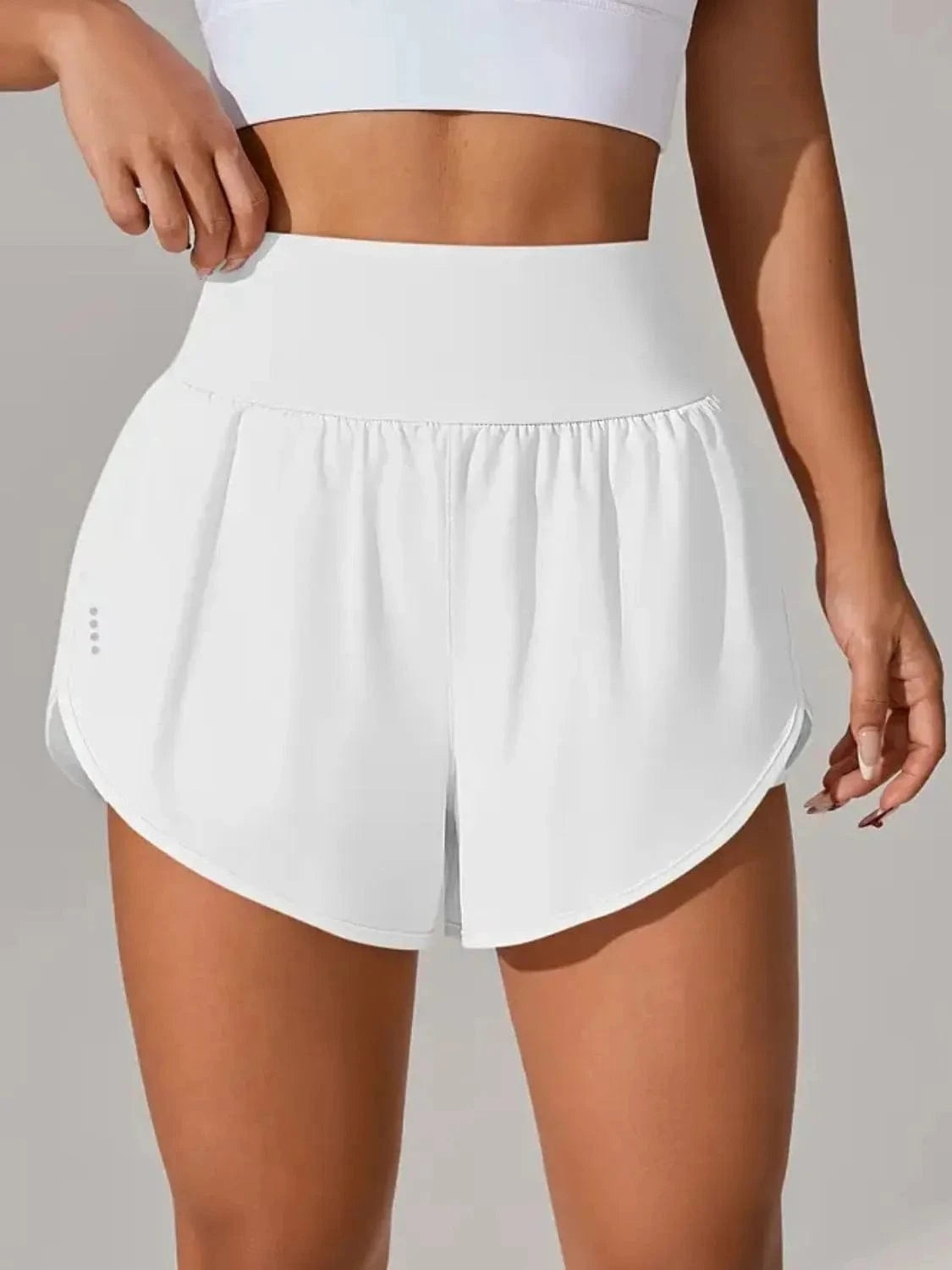 Pocketed High Waist Active Shorts - ShalayeFashion