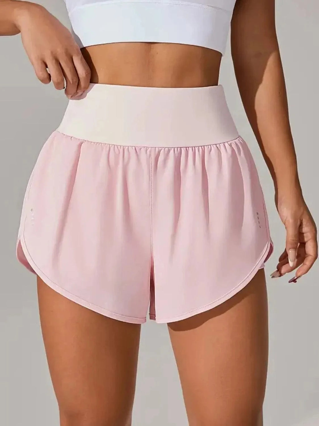 Pocketed High Waist Active Shorts - ShalayeFashion