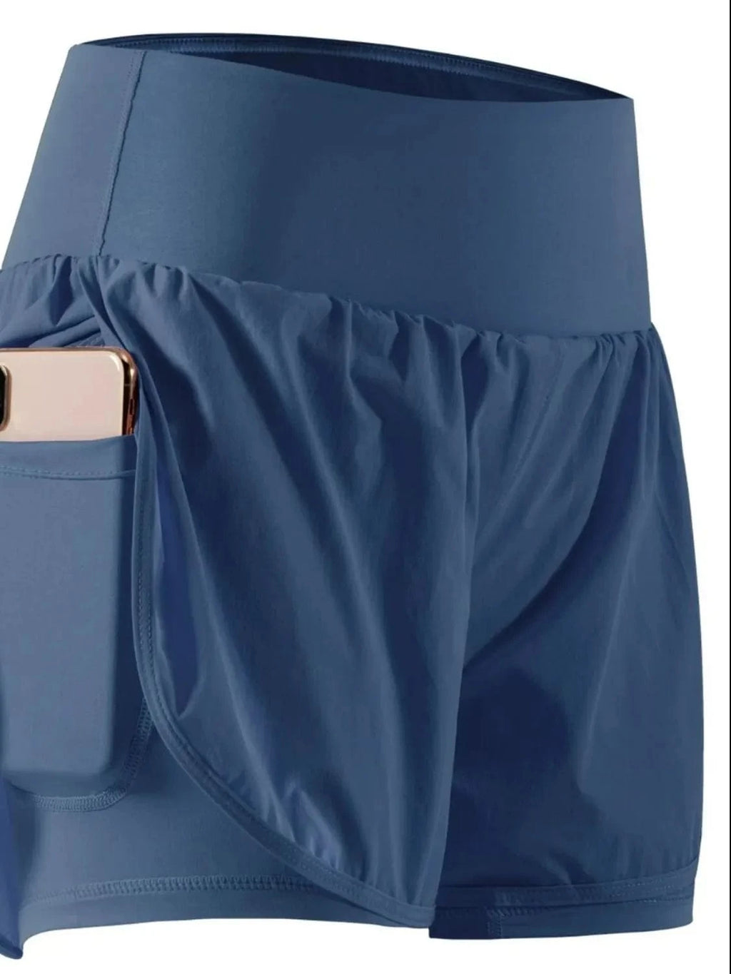 Pocketed High Waist Active Shorts - ShalayeFashion