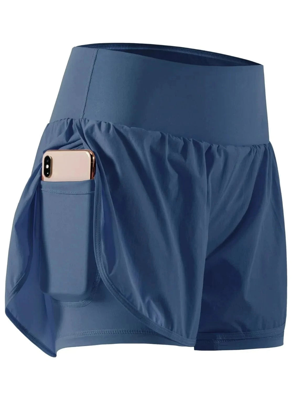 Pocketed High Waist Active Shorts - ShalayeFashion