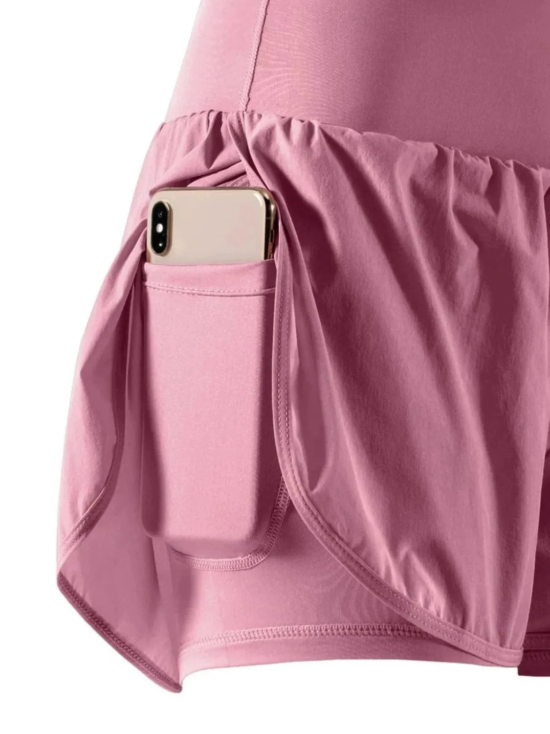 Pocketed High Waist Active Shorts - ShalayeFashion