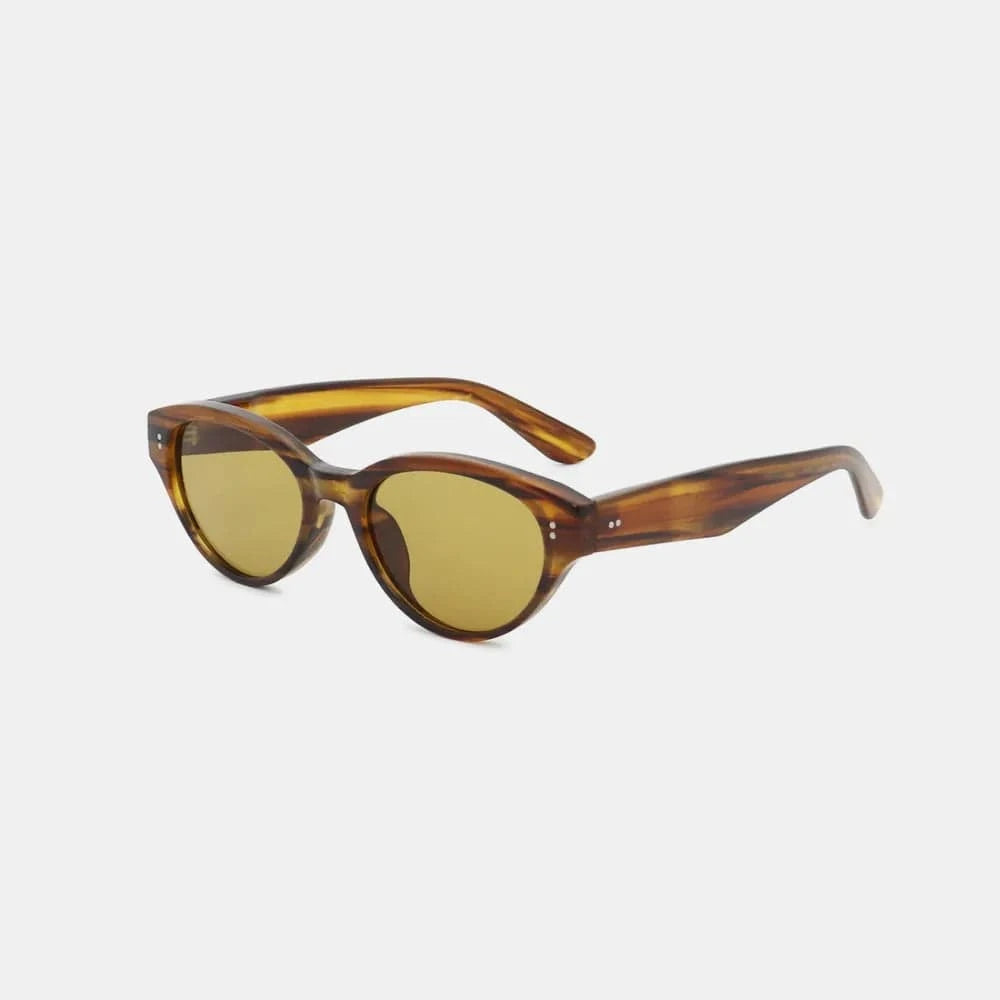Polycarbonate Frame Cat - Eye Sunglasses - ShalayeFashion