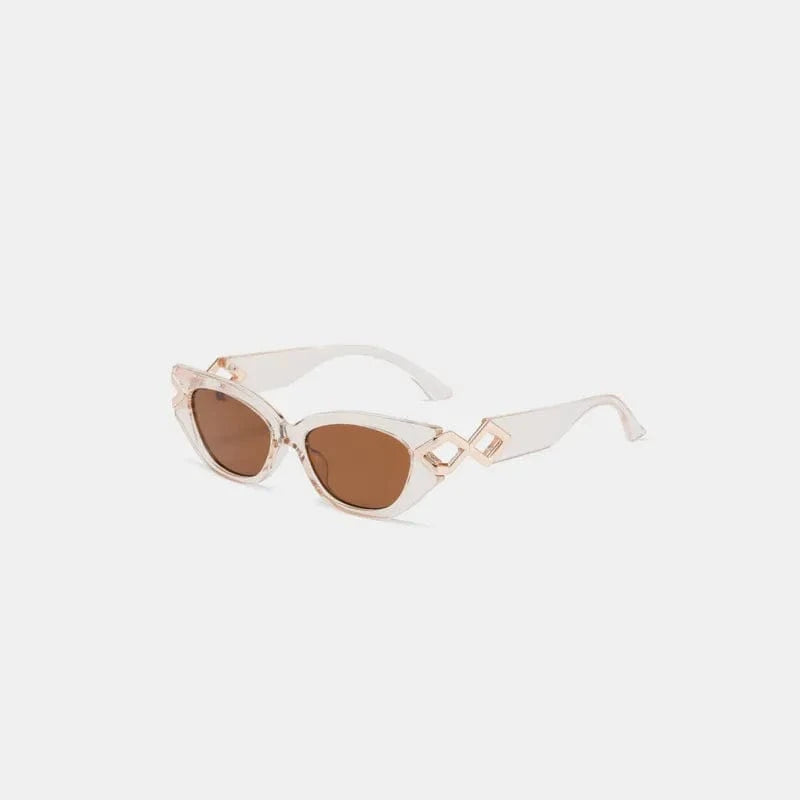Polycarbonate Frame Cat - Eye Sunglasses - ShalayeFashion