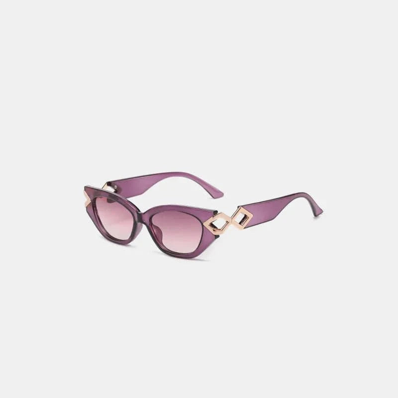 Polycarbonate Frame Cat - Eye Sunglasses - ShalayeFashion