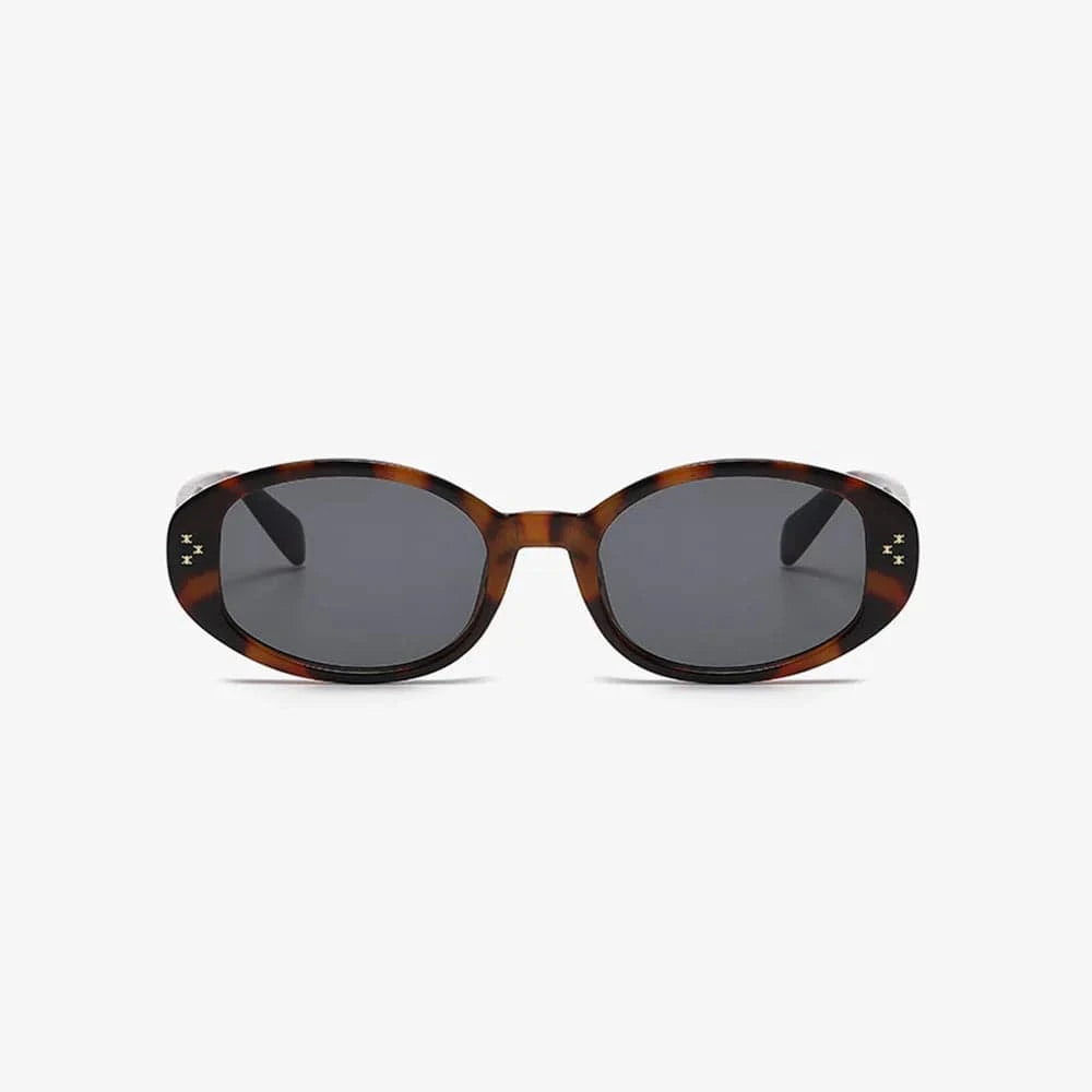 Polycarbonate Frame Oval Sunglasses - ShalayeFashion