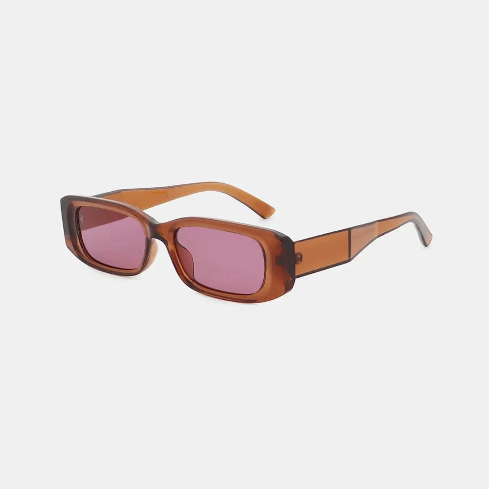 Polycarbonate Frame Rectangle Sunglasses - ShalayeFashion