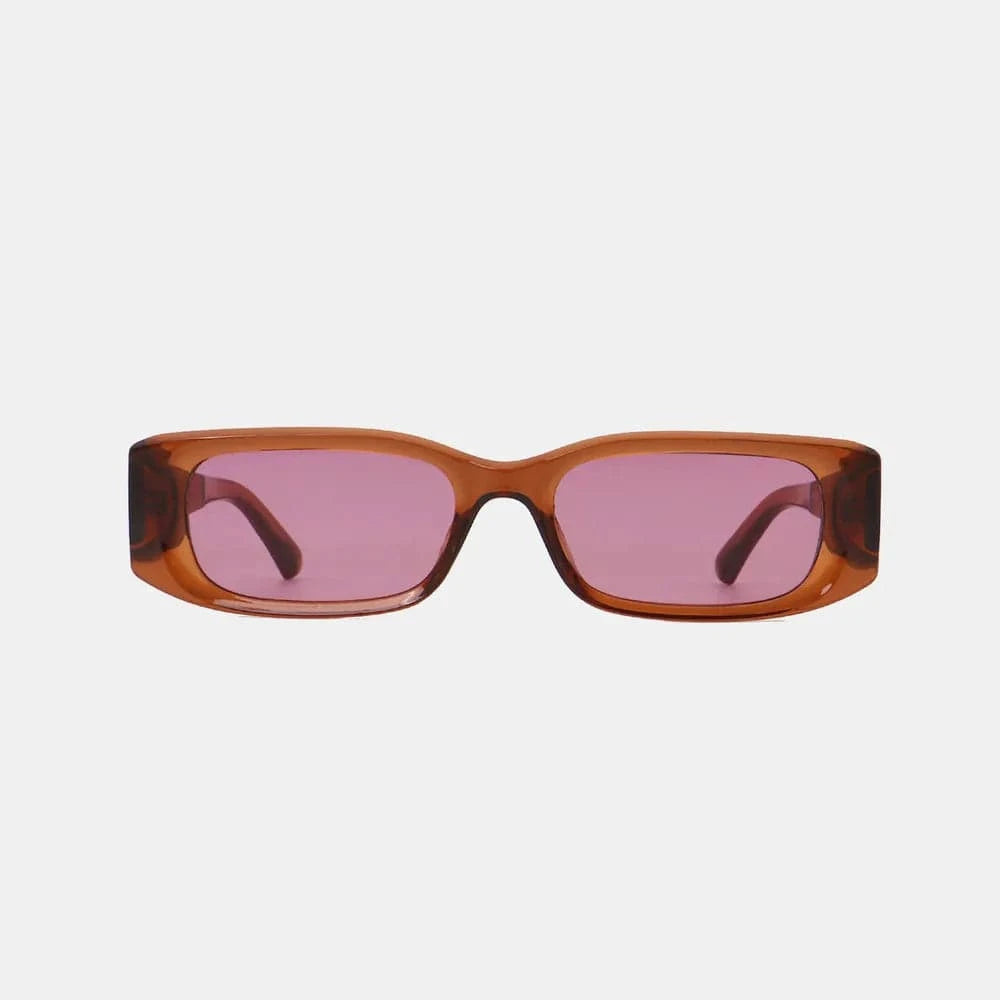 Polycarbonate Frame Rectangle Sunglasses - ShalayeFashion