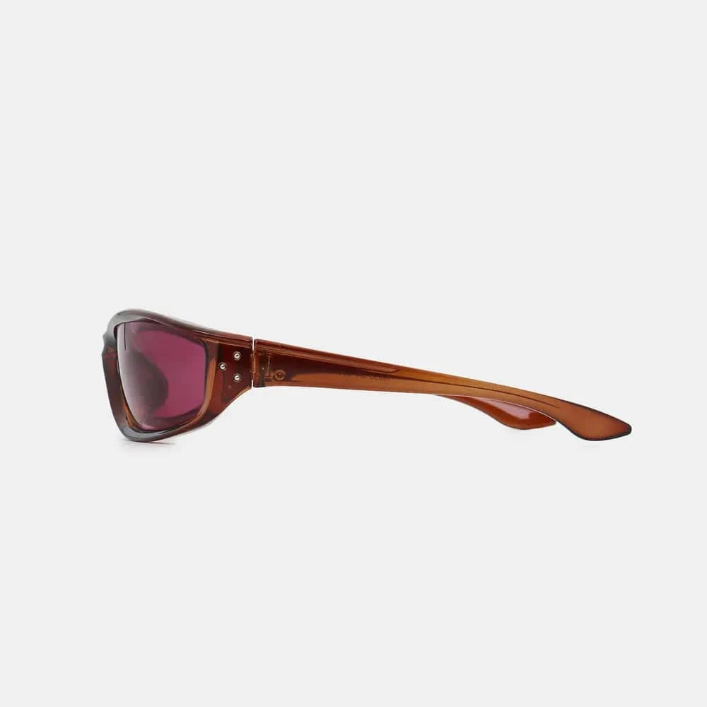 Polycarbonate Frame Rectangle Sunglasses - ShalayeFashion