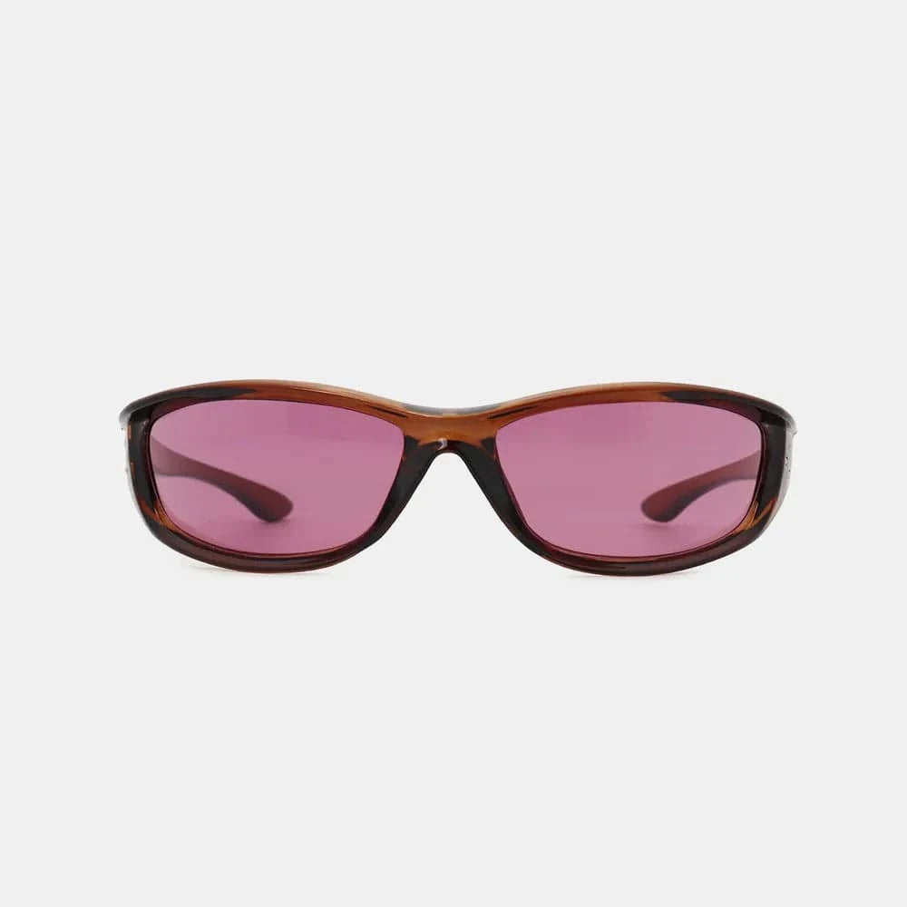 Polycarbonate Frame Rectangle Sunglasses - ShalayeFashion