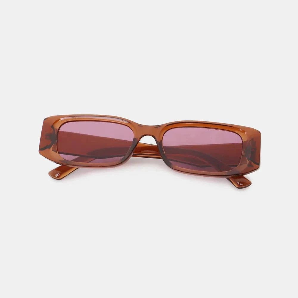 Polycarbonate Frame Rectangle Sunglasses - ShalayeFashion