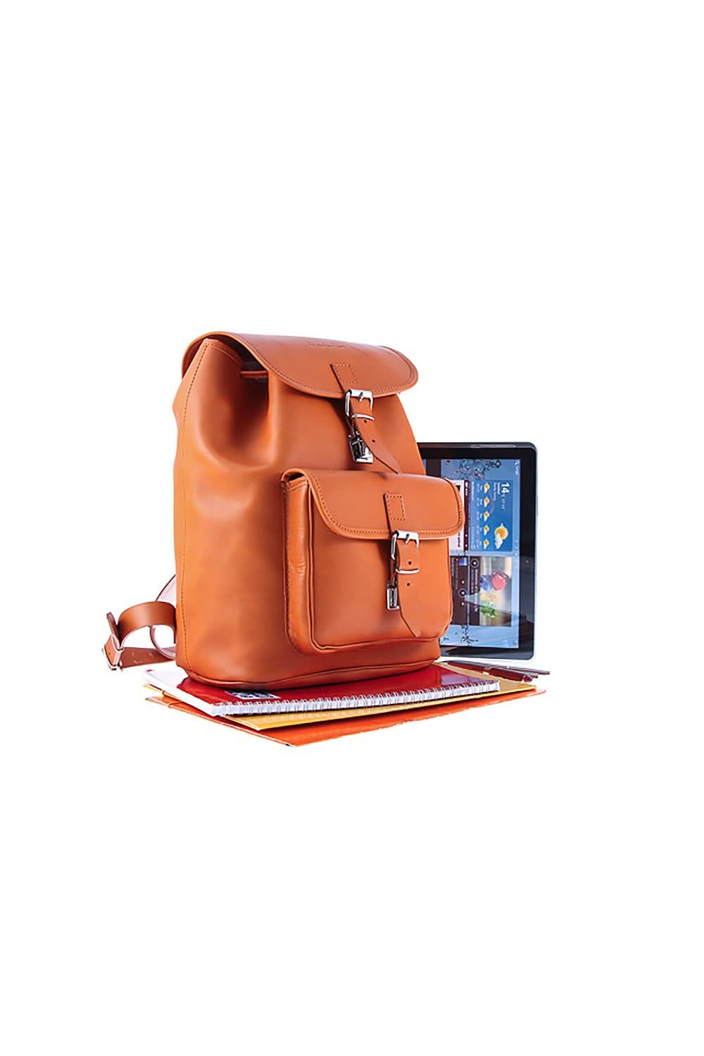Premium Leather Backpack Travel Rucksack - ShalayeFashion
