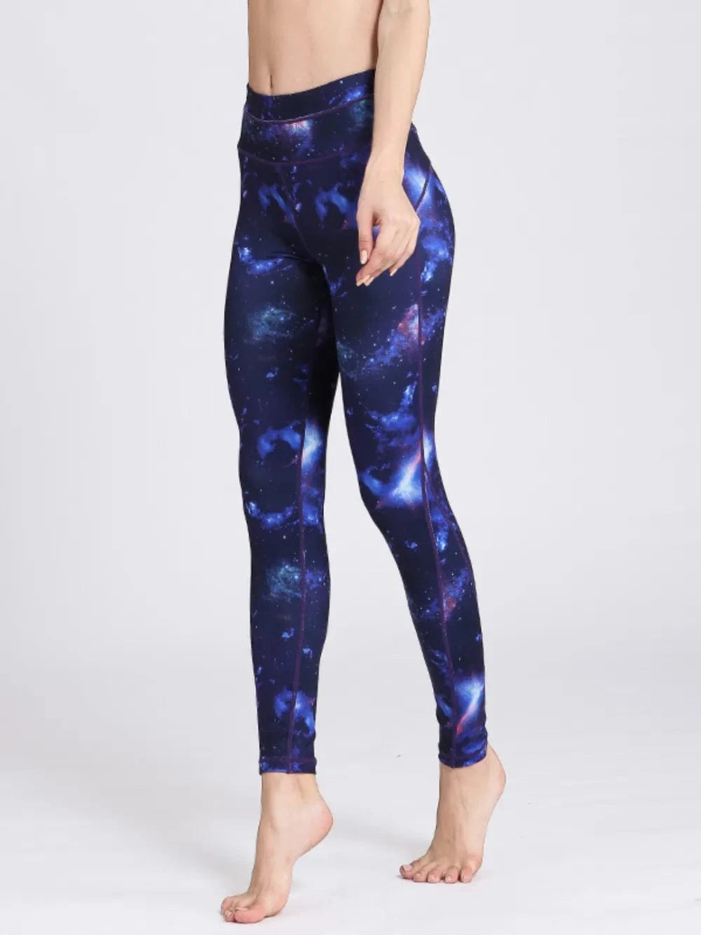 Printed Active High Waist Leggings - ShalayeFashion