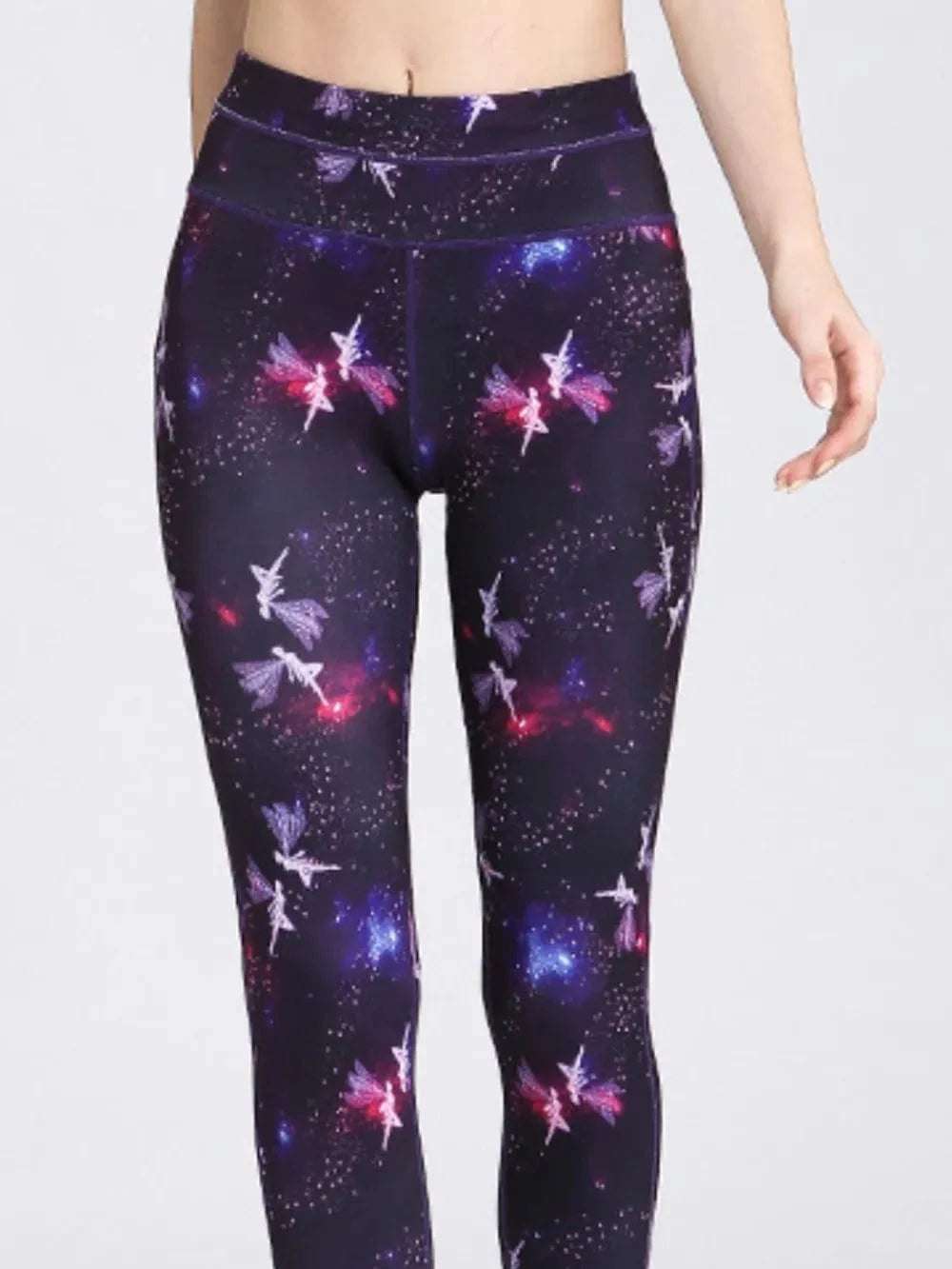 Printed Active High Waist Leggings - ShalayeFashion