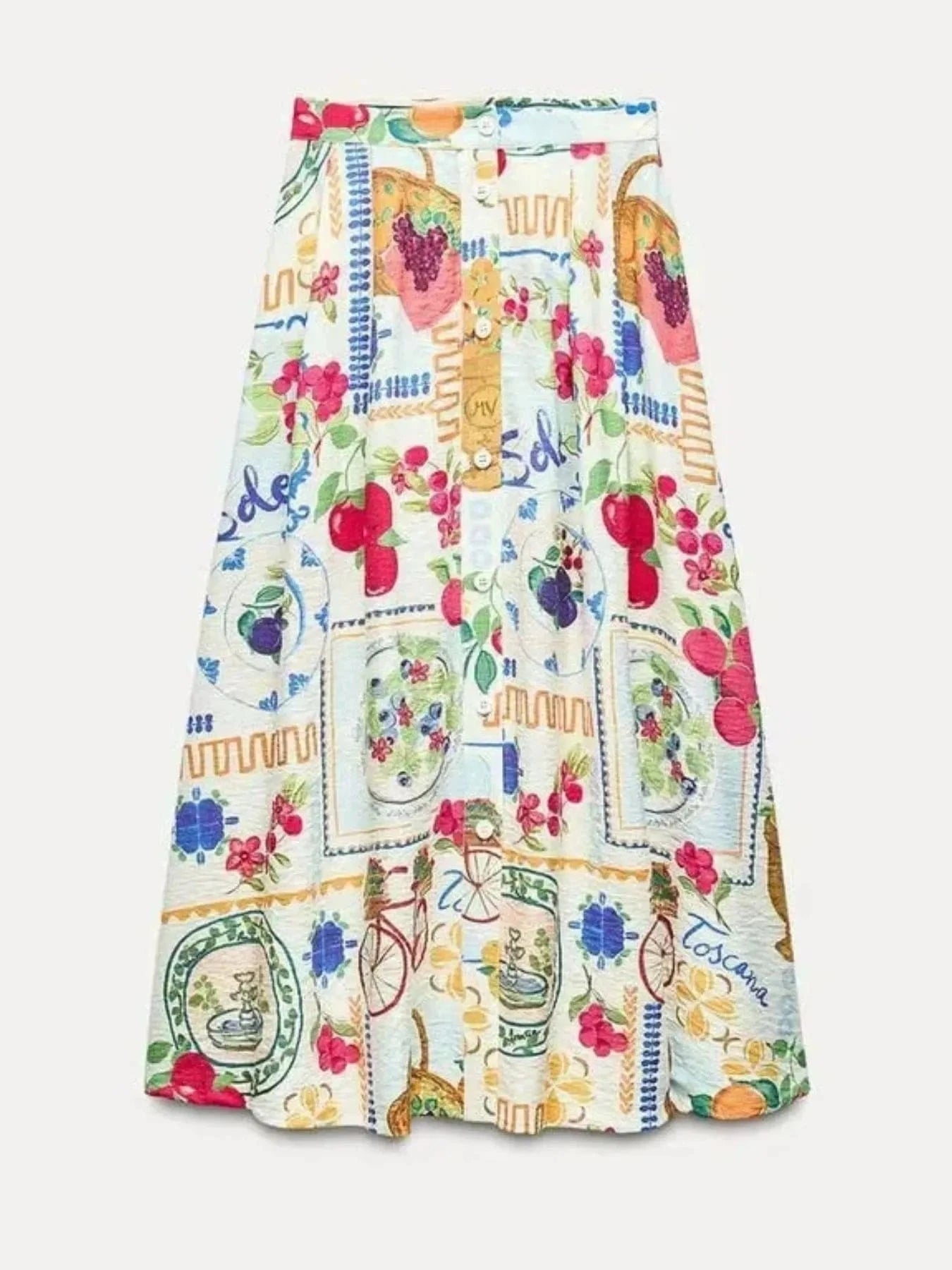 Printed Cami and Skirt Set - ShalayeFashion
