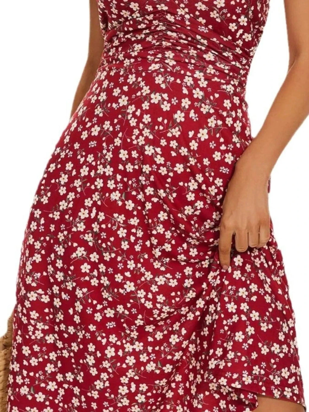 Printed Halter Neck Dress - ShalayeFashion