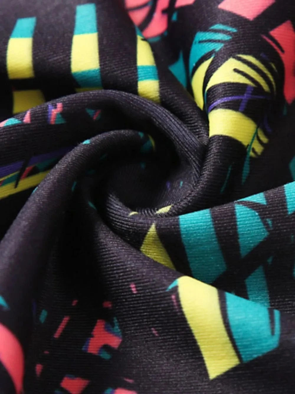 Printed Wide Waistband Active Leggings with Stirrups - ShalayeFashion