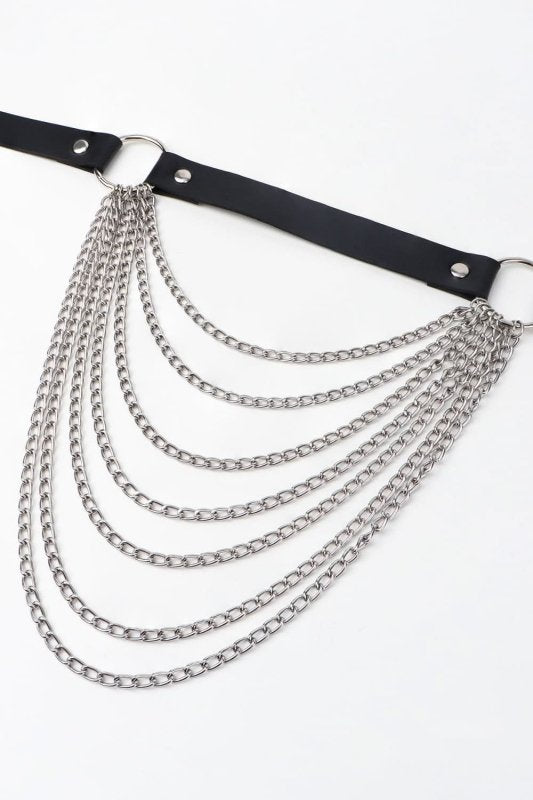 PU Belt with Chain - ShalayeFashion